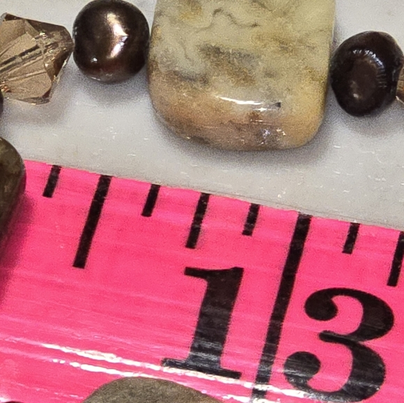 Handmade Natural Stone Beaded Bracelet - Picture 5 of 5